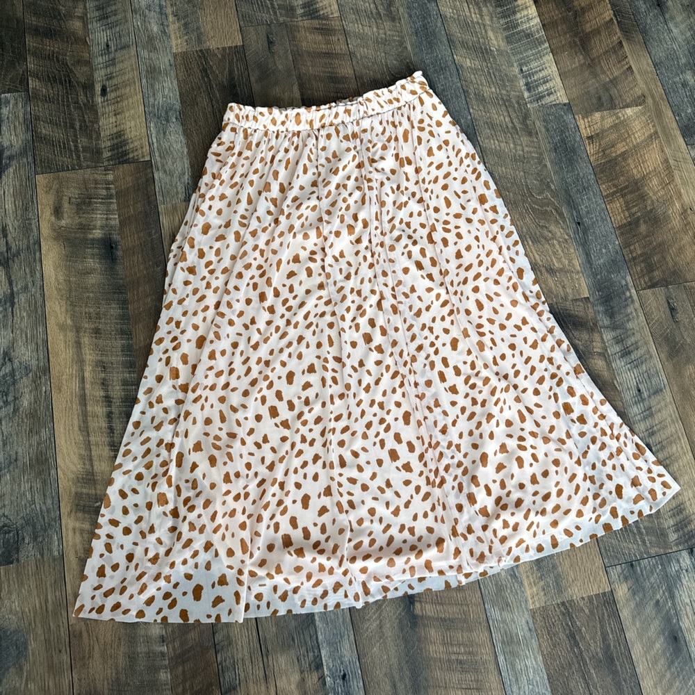 ORIGINALITY | XL midi Leopard Print Midi Skirt